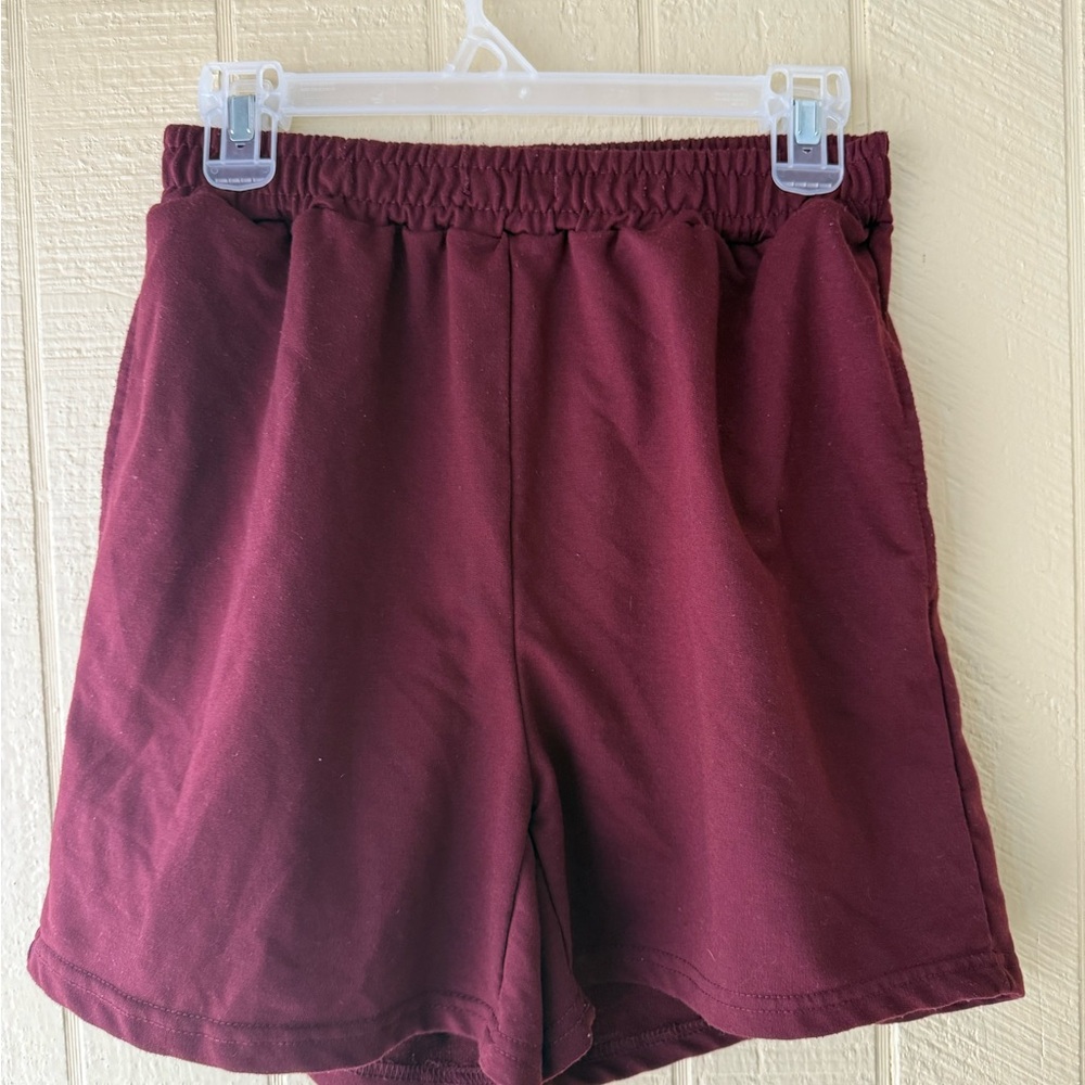 Forever 21 Red Athletic Shorts with Elastic Waistband